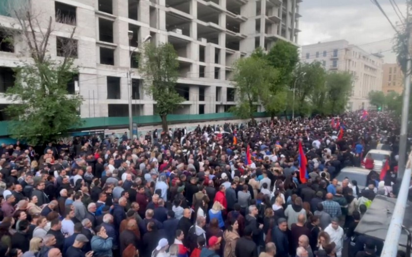 Over 190 people detained during protest in Yerevan