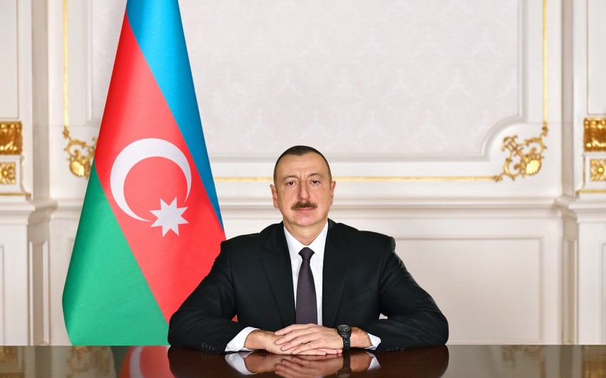 A formal welcoming ceremony was held for the President of Azerbaijan